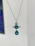 薇薇安·威斯特伍德（Vivienne Westwood）西太后Ismene Drop Pendant 項鏈 祖母綠人魚(yú)淚項鏈 送生日禮物女 曬單實(shí)拍圖
