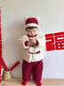 G.duck小黃鴨周歲男寶寶衣服冬季嬰兒套裝分體國風(fēng)加厚兩件套紅色拜年服 紅色 90 建議1~2歲【 80-90cm】cm 曬單實(shí)拍圖