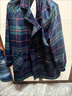 皮爾卡丹（pierre cardin）美拉德雙面毛呢女大衣女2026秋冬新款通勤中長(cháng)款遮肉顯瘦毛呢外套 藍綠格子【版】 常規 M 建議90-120斤 曬單實(shí)拍圖
