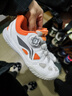 李寧（LI-NING）兒童乒乓球鞋BOA旋鈕專(zhuān)業(yè)防滑耐磨比賽訓練專(zhuān)用運動(dòng)球鞋 33.5  曬單實(shí)拍圖