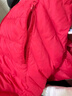 鴨鴨（YAYA）兒童羽絨服輕薄新短款中大童保暖純色小童男女冬季童裝外套D 紅色 110 曬單實(shí)拍圖