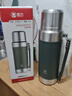金力（JINLI）316不銹鋼保溫水杯泡茶兩用戶(hù)外大容量保溫杯水壺 曜石黑2.0L 曬單實(shí)拍圖