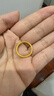 周六福（ZLF）  黃金戒指男女款足金999簡(jiǎn)約沙面素戒至簡(jiǎn) 計價(jià) 17號-1.81g 曬單實(shí)拍圖