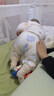 優(yōu)奇嬰兒衣服男女寶寶秋冬連體衣嬰幼兒早秋加厚120克夾棉保暖哈衣 曬單實(shí)拍圖