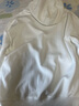 真維斯（Jeanswest）白色衛衣男連帽春季新款青少年美式簡(jiǎn)約男士加絨打底外套男款 【春秋重磅款】白色(自由筆尖胸 M 【建議90-110斤穿】 曬單實(shí)拍圖