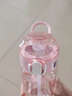 OIMG吸管杯產(chǎn)婦專(zhuān)用躺著(zhù)喝水長(cháng)管喝水神器軟吸管帶刻度耐高溫重力球杯 粉色650ml+奶嘴替換頭 贈重力球 曬單實(shí)拍圖