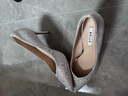百麗（Belle）精致細閃高跟單鞋女2026春新商場(chǎng)同款優(yōu)雅淺口單鞋BDAY7AQ6 銀色 38 (240mm) 曬單實(shí)拍圖