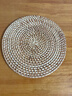 新術(shù)手工藤編防燙鍋墊菜墊子隔熱墊廚房家用餐桌墊防燙鍋墊子竹墊碗墊 藤杯墊20CM 曬單實(shí)拍圖