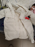 冪系品牌白鵝絨羽絨服女中長(cháng)款2025新款韓版可脫卸帽女士加厚保暖外套 米白（鵝絨） S 90-120斤 曬單實(shí)拍圖