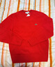 LACOSTE法國鱷魚(yú)男裝25秋冬新款百搭舒適圓領(lǐng)針織毛衣|AH2916 240/紅色 M 4 曬單實(shí)拍圖