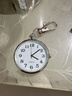 OSKV公務(wù)員考試手表國考專(zhuān)用機械表隨身帶靜音中考高考指針懷表鑰匙扣 銀色【懷表+掛鉤】 表盤(pán)直徑40mm表殼厚7mm 曬單實(shí)拍圖