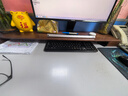 畢亞茲 臺式電腦桌增高架 顯示器支架實(shí)木辦公室桌面鍵盤(pán)收納置物架 屏幕墊高底座儲物架子 曬單實(shí)拍圖