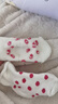 G.duck新生嬰兒兒襪子秋冬純棉加厚初生寶寶胎襪可愛(ài)春秋中筒襪1歲0-3月 秋冬 點(diǎn)點(diǎn)粉 5雙 均碼 小碼(建議0-4個(gè)月) 曬單實(shí)拍圖