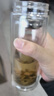 希樂(lè )（cille）玻璃杯雙層玻璃水杯男士商務(wù)帶茶隔大茶水分離杯便攜創(chuàng  )意泡茶杯 本色（加厚）360ml 曬單實(shí)拍圖