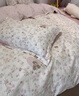 雅鹿100%全棉四件套純棉床單被套碎花被罩可水洗床笠宿舍家用床上用品 俏佳人【精梳全棉 舒適透氣】 1.8m 床單款 四件套【被套200*230cm】 曬單實(shí)拍圖