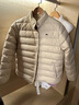 LACOSTE法國鱷魚(yú)女裝秋冬時(shí)尚潮流立領(lǐng)短款外套羽絨服女|BF5482 E8M/米色 XL 42/175 曬單實(shí)拍圖