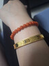 青城山天然瓦西川料南紅手串騏驥紅瑪瑙手鏈男女款轉運珠新年禮物 6mm 曬單實(shí)拍圖
