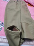 【不加絨/加絨】春秋冬新款加厚褲子大碼休閑褲女哈倫褲女褲子 卡其色【復合搖粒絨】 L 曬單實(shí)拍圖