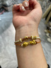曼卡龍黃金轉運珠本草系列足金生姜吊墜diy手鏈琺瑯鑲嵌定價(jià)送女友禮物 曬單實(shí)拍圖