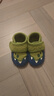小茸家居嬰兒鞋子0-3歲學(xué)步鞋恐龍爪 男女寶穩步童鞋春秋冬防滑軟底 中藍/草綠撞色 14.5 適合腳長(cháng)13-13.5cm 曬單實(shí)拍圖