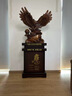 秦庭瀾境大展宏圖老鷹擺件客廳辦公室落地高檔裝飾品公司周年慶典開(kāi)業(yè)禮物 落地鷹 檀木色 高1.82米 曬單實(shí)拍圖