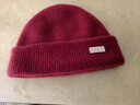 玖慕（JIUMU）100%小山羊絨保暖毛線(xiàn)帽秋冬季針織帽冷帽冬帽戶(hù)外護耳防寒帽子女 曬單實(shí)拍圖
