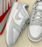 耐克NIKE男休閑板鞋 DUNK 新年禮物 運動(dòng)鞋DD1391-103灰白40.5 曬單實(shí)拍圖