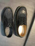 馬丁博士（Dr.Martens） 3989 5孔系帶雕花布洛克男女款休閑低幫馬丁樂(lè )福鞋 “皮革黑黃布洛克”R11822202 偏大一碼 40 曬單實(shí)拍圖