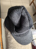 ZEYAUP中老年人帽子男士冬季保暖護耳老頭爸爸爺爺加絨加厚針織羊毛線(xiàn)帽 深灰 均碼（只有帽子） 曬單實(shí)拍圖