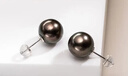 南珠宮精靈海水珍珠耳釘耳環(huán)素釘大溪地珍珠輕奢高級簡(jiǎn)約送老婆 8.0-9.0mm 曬單實(shí)拍圖