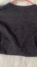 UR2025秋季新款女裝休閑撞色拼接領(lǐng)口紐扣針織開(kāi)衫UYY950080+ 深灰 M 曬單實(shí)拍圖