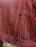 優(yōu)衣庫女裝精紡美利奴羊毛羅紋圓領(lǐng)針織短開(kāi)衫/25秋冬新款478336 18 暗紅色 S /155/80A 曬單實(shí)拍圖