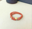 蔻詩(shī)哲 COASZE紅瑪瑙手串南紅多圈手鏈感玉石串珠珊瑚小米珠214情人節生日禮物 三圈【4mm】14-15cm手圍霞曦手串 曬單實(shí)拍圖