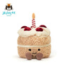 Jellycat趣味生日蛋糕可愛(ài)公仔食物毛絨玩偶送禮娃娃圣誕節生日禮物 趣味生日蛋糕 Medium 曬單實(shí)拍圖