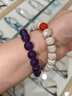 KARZUMYA烏拉圭紫水晶手串女款天然正品深紫色水晶轉運珠手鏈招財運 曜晶級天然【紫水晶約10mm】 曬單實(shí)拍圖