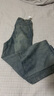 LOMBT復古水洗牛仔褲男秋季百搭直筒寬松闊腿休閑長(cháng)褲子BF67深藍L 曬單實(shí)拍圖
