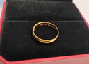 周大福 福字素圈泥鰍背黃金戒指(工費160)約4.7g EOF133新年禮物 曬單實(shí)拍圖