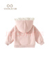 凡獵VOONLIE女童外套春裝2026新款兒童洋氣時(shí)髦小童公主衣服寶寶連帽上衣春秋 粉色 100 cm 曬單實(shí)拍圖
