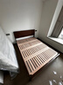 續寫(xiě)黑胡桃木實(shí)木床簡(jiǎn)約小戶(hù)型家用臥室1.5X2米家具單雙人穩穩床Pro-J 曬單實(shí)拍圖