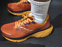 Saucony索康尼向導18 Guide 18男子穩定輕便緩震舒適透氣休閑運動(dòng)跑鞋 桔紅240 43 曬單實(shí)拍圖