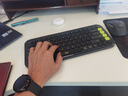 羅技（Logitech）POP ICON KEYS無(wú)線(xiàn)藍牙鍵盤(pán) AI輕音薄膜電腦辦公鍵盤(pán)鼠標套裝 mac ipad鍵鼠套裝泡泡鍵盤(pán)自定義鍵 POP ICON KEYS 黑色 曬單實(shí)拍圖