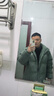 真維斯（Jeanswest）華夫格棉服男秋冬季燈芯絨棉衣外套男裝加厚保暖棉襖冬裝 JD2001 軍綠 XL 曬單實(shí)拍圖