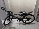 ICOLOUR山地自行車(chē)男變速單車(chē)公路賽車(chē)越野雙減震成人女學(xué)生青少年初中生 頂配版-輻條輪【黑白色】 26寸21速【身高：160-180cm】 曬單實(shí)拍圖