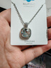 XUPING旭平首飾仿水晶時(shí)尚氣質(zhì)優(yōu)雅經(jīng)典肥方百搭通勤項鏈送新年禮物X001156462 白色 約39+5cm 曬單實(shí)拍圖