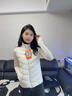 ODDIVSKI滑雪羽絨輕薄內膽90鵝絨滑雪內搭中層穿女修身秋冬保暖外套 【前后面填充鵝絨】奶白 M 【推薦95-110斤】 曬單實(shí)拍圖