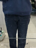Lee25秋冬新品429標準直腳磨毛深藍色女保暖牛仔褲 深藍色 30 曬單實(shí)拍圖