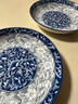 華青格青花瓷8英寸盤(pán)子家用餐盤(pán)菜盤(pán)唐式陶瓷盤(pán)2只裝釉下彩餐具套裝 曬單實(shí)拍圖