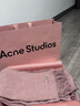 Acne Studios【禮物】純色流蘇雙面羊毛圍巾披肩 玫瑰混色 曬單實(shí)拍圖
