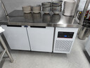 樂(lè )創(chuàng  )（lecon）冷藏工作臺冰柜保鮮操作臺臥式水吧臺奶茶店廚房操作臺冰箱智能款1.5*0.6米冷藏LC-DK-GZT015 曬單實(shí)拍圖