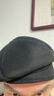 QBILY顯臉小漁夫帽女秋冬月子帽大頭圍八角貝雷帽日系小邊素顏堆堆帽子 黑色【可調節(54-58cm)】 均碼 曬單實(shí)拍圖
